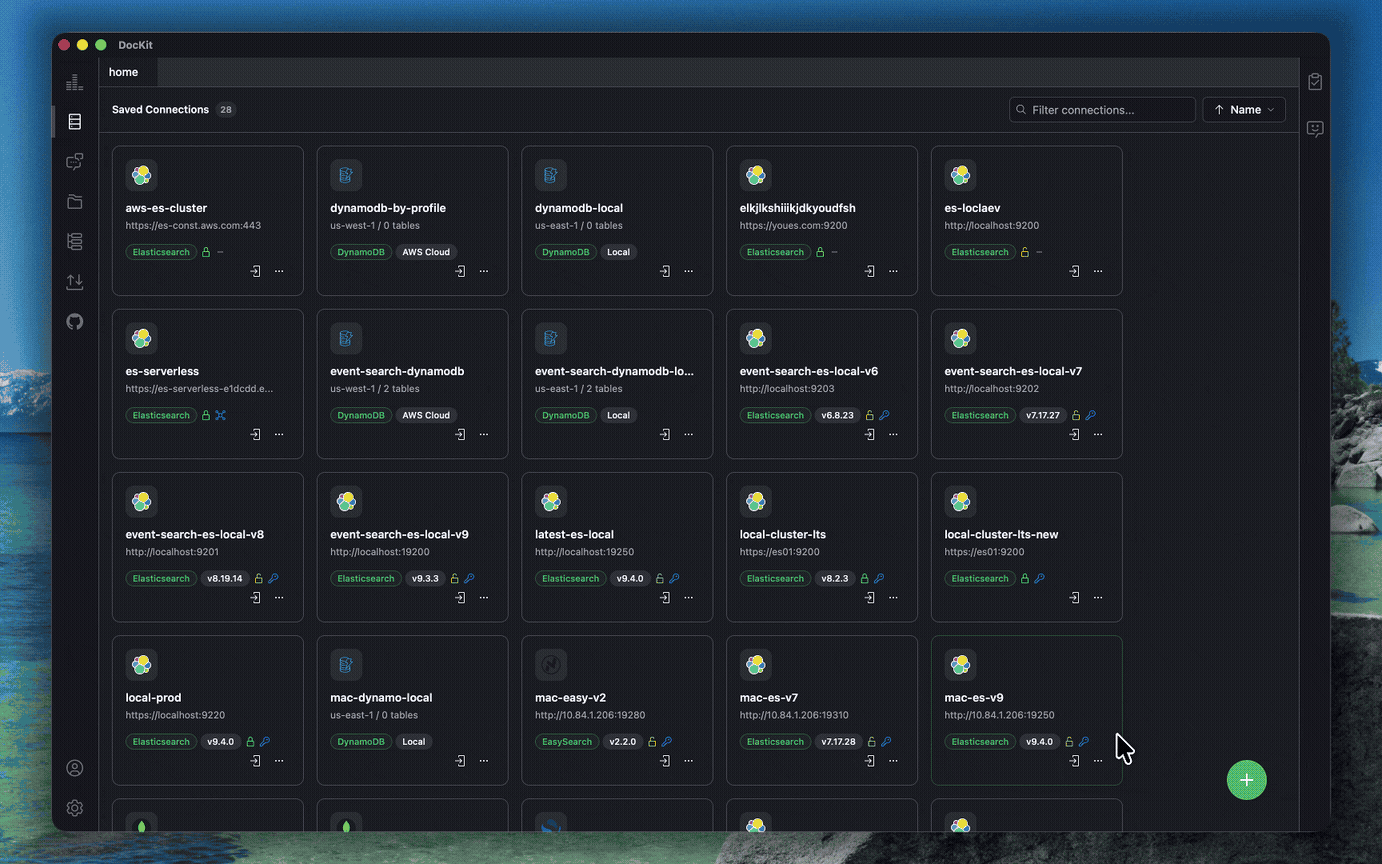 DocKit connect to DynamoDB demo
